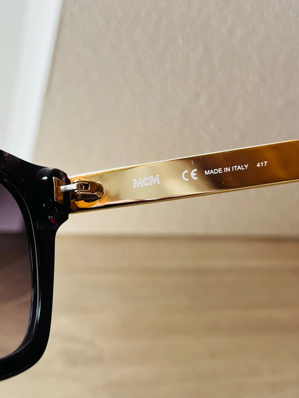 MCM Women's Burgundy Tortoiseshell Square Sunglasses